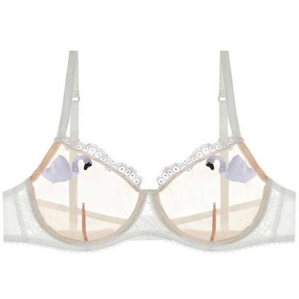 Mimi Holliday Swan Lake Silk and Lace Bra